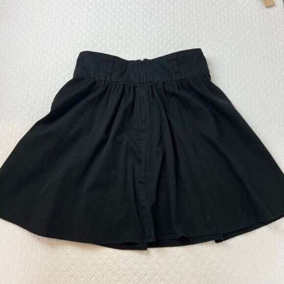 Dynamite Women's Medium Y2K Black High Waisted Knee Length Tennis Skirt Lounge - Picture 5 of 10